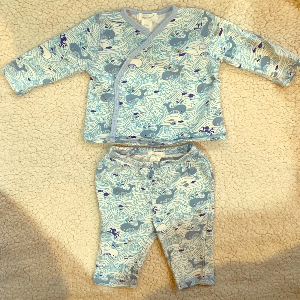 Baby Boys Pajamas. Whales and Waves 🌊 🐋